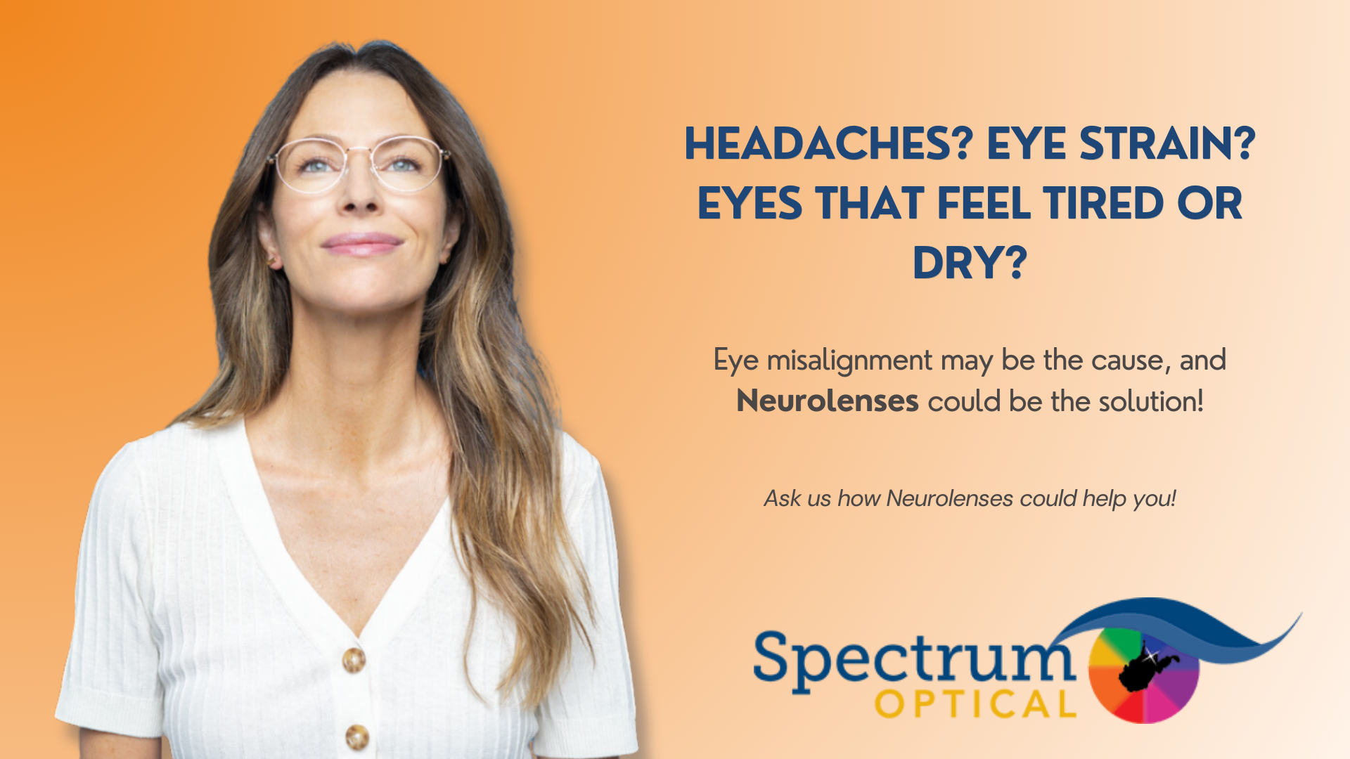 Neurolenses may solve your vision issues.